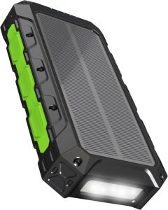 Gooala Solar II Powerbank 30.000mah - Geschikt voor IPhone & Samsung - Powerbank op Zonneenergie - Solar Charger