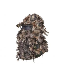 Leafy Camo Facemask Cap Woodland