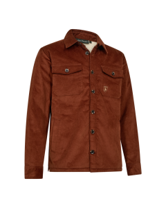 5645-602 Deerhunter Sherpa Gevoerde Corduroy Jas Rustleaf