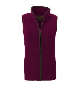Game Ladies Game Penrith Country Fleece Gilet Maroon